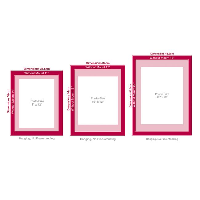 40X50CM MCINTOSH WHITE POSTER Frame