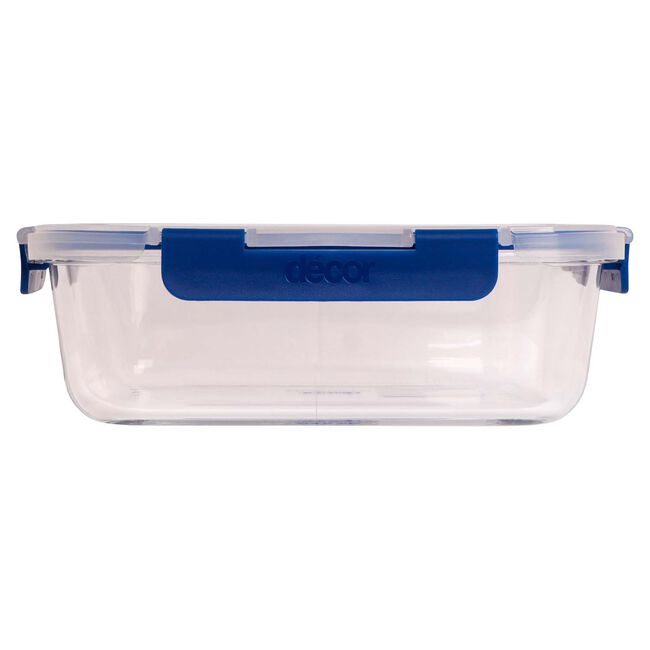 Decor Deluxe Clips Glass Container 1L