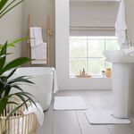 CATHERINE LANSFIELD WHITE ANTIBAC Bath Sheet Pair