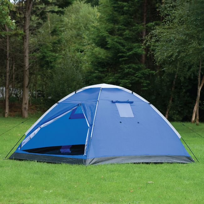 4 PERSON BLUE Dome Tent