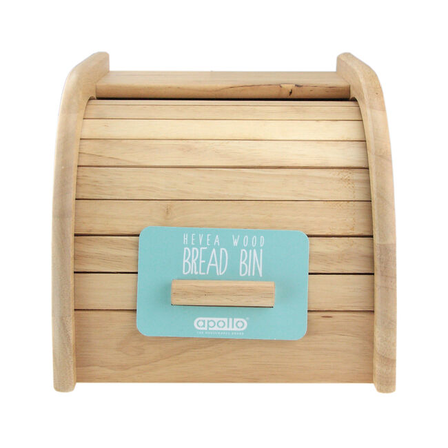 Apollo Mini Rubberwood Roll Top Bread Bin
