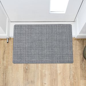 JVL Elegance Grey Door Mat 50cm x 75cm