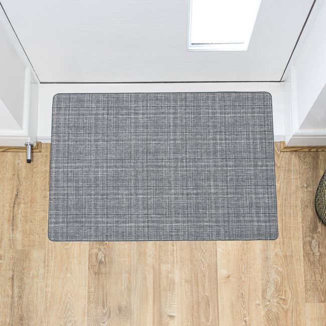 JVL Elegance Grey Door Mat 50cm x 75cm