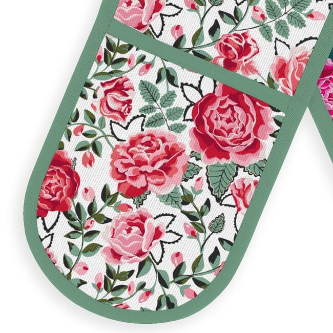 Cath Kidston Dolly Rose Double Oven Glove