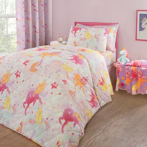 Unicorn Sky City Bedspread 200cm x 220cm