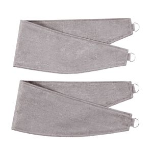 NIGHTSHADE TEXTURED SLATE PAIR Tiebacks