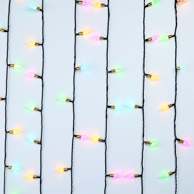 80 RAINBOW Pine Cone String Lights