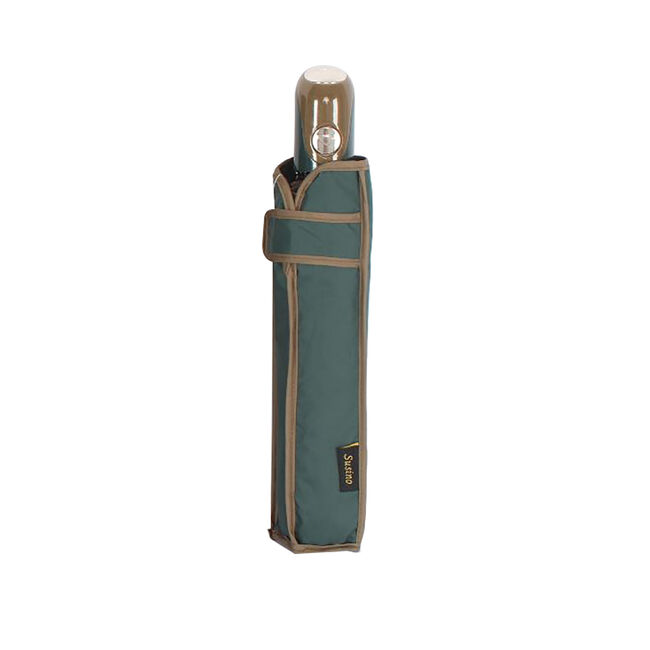Susino Semi-Auto Compact Green Umbrella with Cover