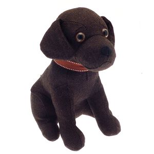 Country Club Chocolate Labrador Door Stopper