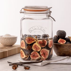 Kilner Clip Top Square Storage Jar 3L