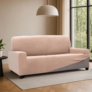 REGAL MILLS EASYSTRETCH CREAMA NATURAL 2 Seater Sofa Cover