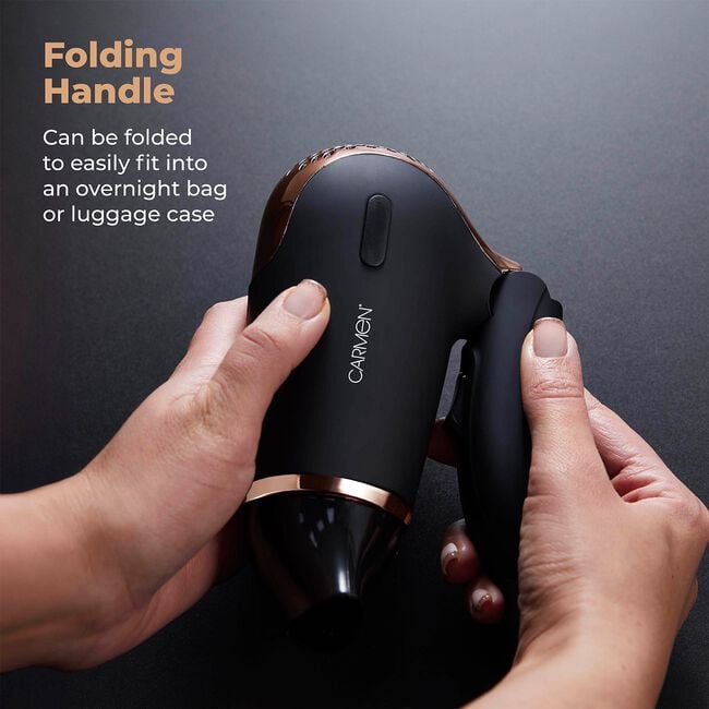 Carmen Noir Travel Hair Dryer