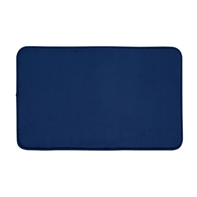 ANTI-BACTERIAL MEMORY FOAM NAVY Bath Mat