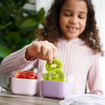 Melii 3 Glass Cube Containers - 160ml