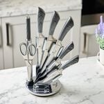 Berlinger Haus Smoked Wood Knife Block Set 8 Piece