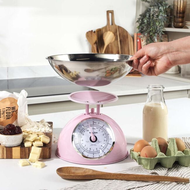 Salter Retro Pink Mechanical Scale