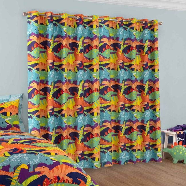 BLACKOUT DINO DAYS 66x72 Curtain