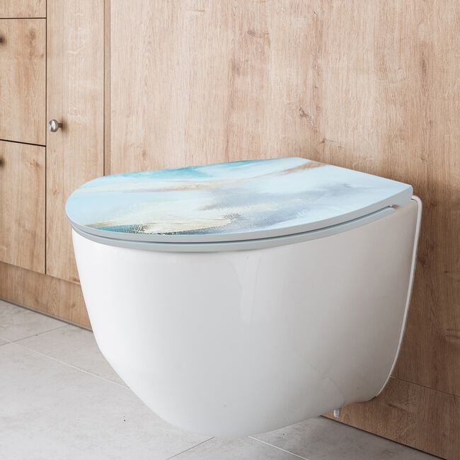 Abstract Carved Slow Closing Toilet Seat