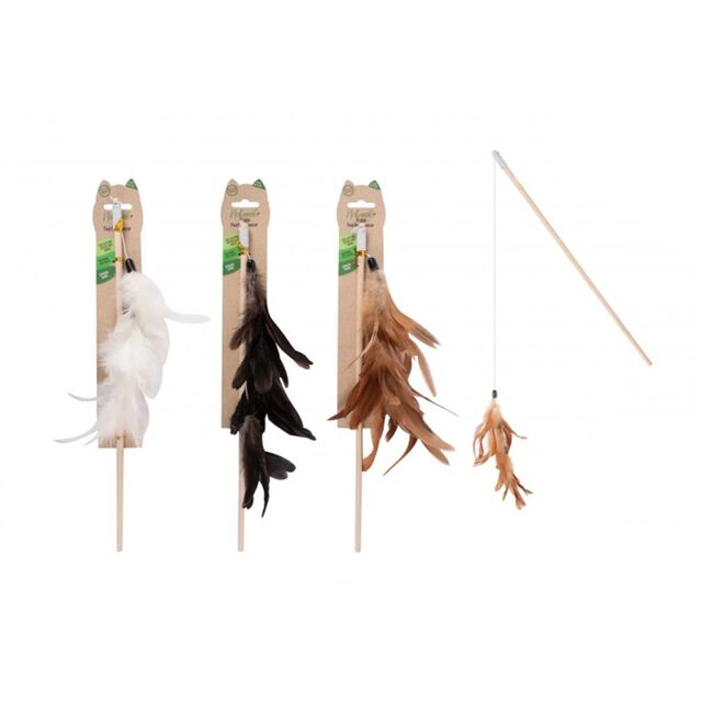 Natural Feather Cat Wind 