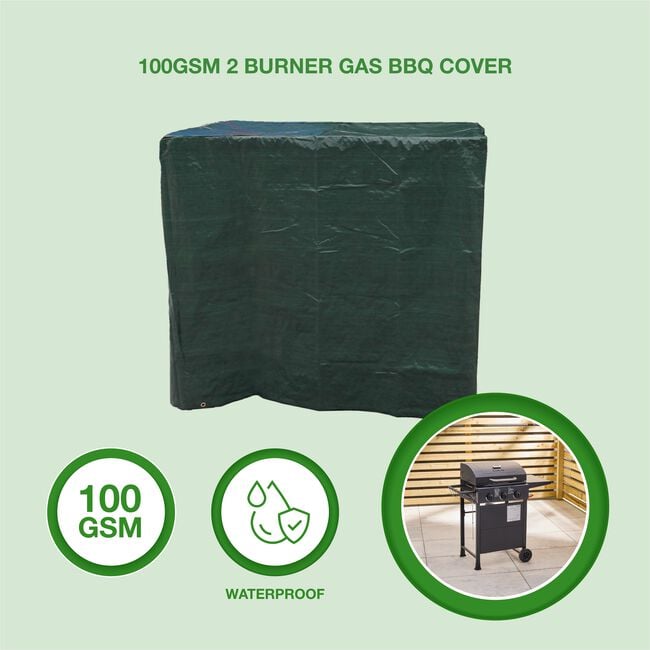 100GSM 2 Burner Gas BBQ Cover