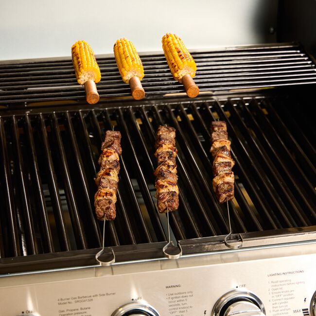 BBQ Skewers & Corn on the Cob Holders
