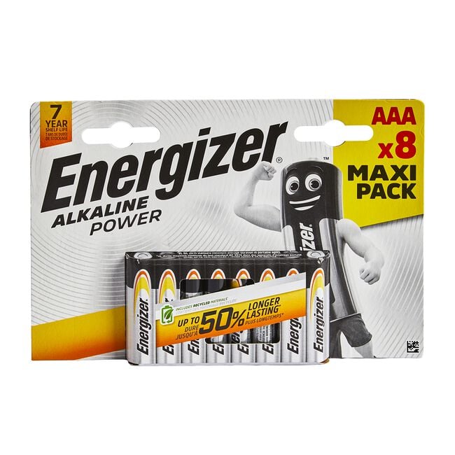 Energizer Alkaline Power AAA Batteries - 8 Pack