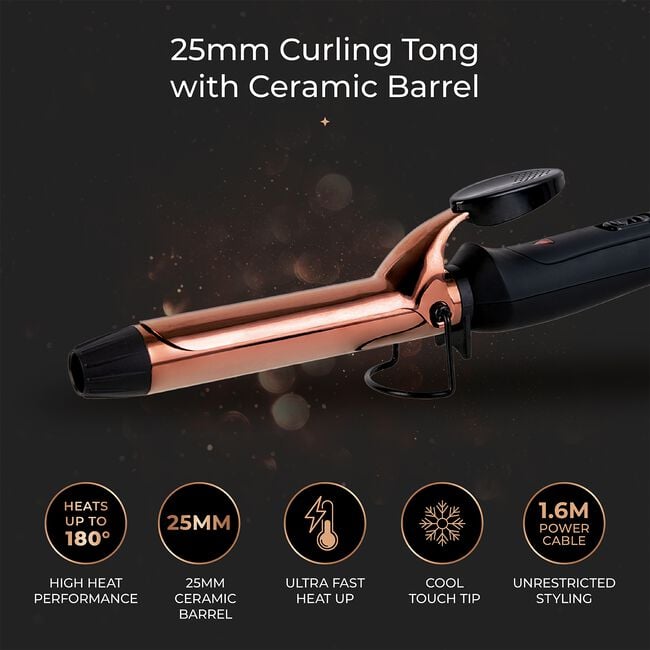 Carmen Noir II 25mm Curling Tong