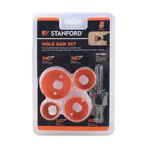 5 Piece Hole Saw Set