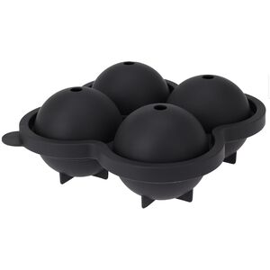Excellent Houseware Black 4 Ice Ball Tray