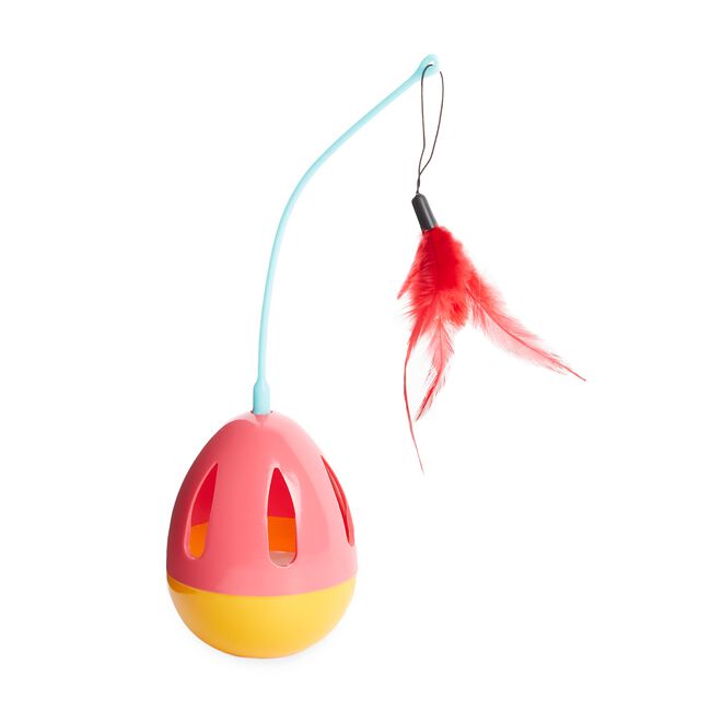 Rolling Balance Feather Cat Toy