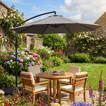 Cantilever Hanging Parasol Grey