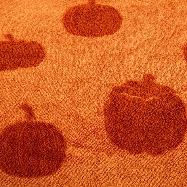 SINGLE DUVET COVER Teddy Fleece Pumpkin