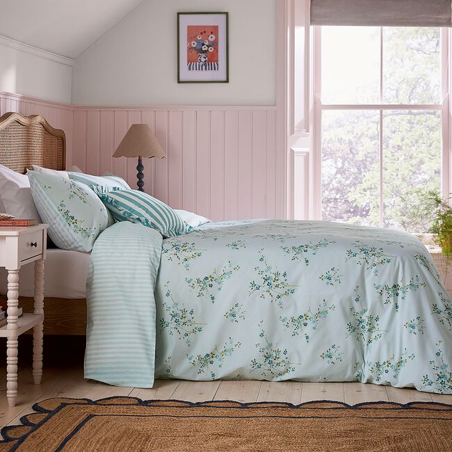 HELENA SPRINGFIELD SINGLE DUVET COVER Blossom Aqua