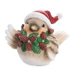 Light Up Robin With Santa Hat