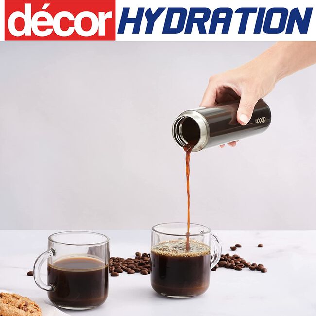DECOR BLACK S/STEEL 300ml Vacuum Flask
