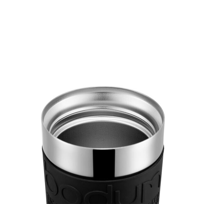 BODUM TRAVEL PRESS BLACK 0.35L Travel Mug & Extra Lid