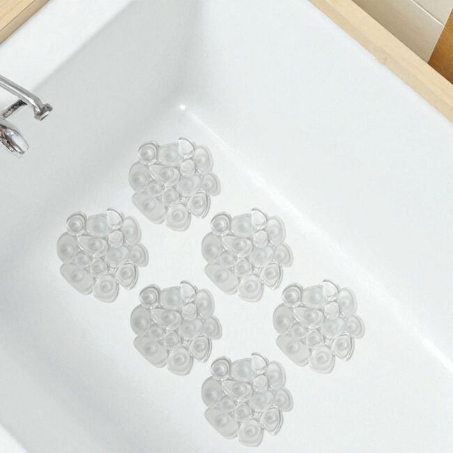 Beldray Antibac Pebble 6pk Safety Bath Mat Set