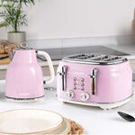 SALTER RETRO PINK 1.7L Rapid Boil Kettle