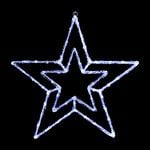 Large Double Christmas Star Silhouette Light
