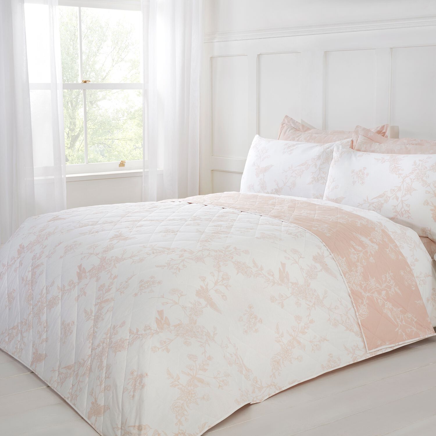Nicole Day Robyn Bedspread 200cm x 220cm Blush Home Store + More