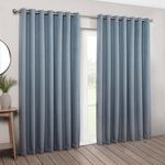 BLACKOUT & THERMAL BOUCLE NAVY 66x54 Curtain