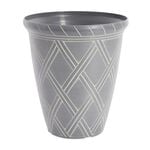 14" GREY Diamond Shaped Plant Pot