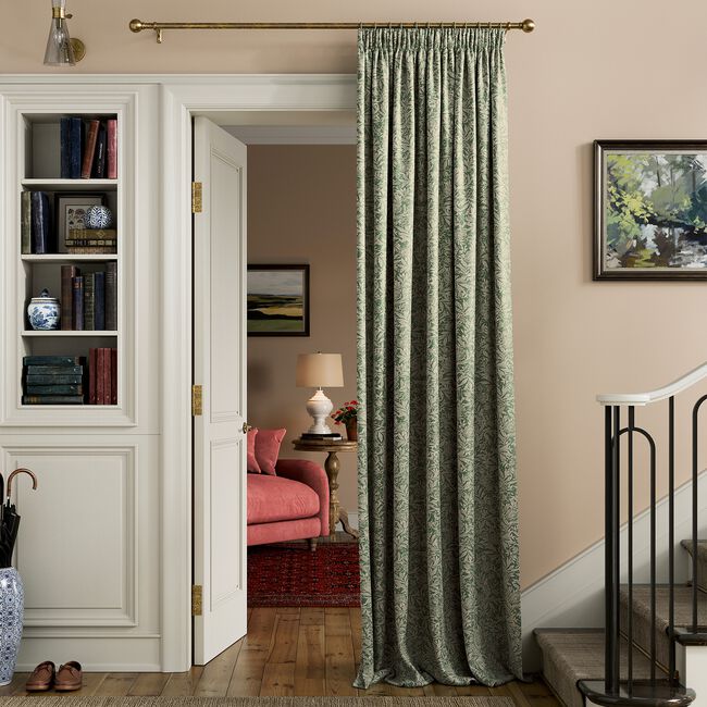 JOULES TWILIGHT DITSY LINED 66X54 Curtains Green  