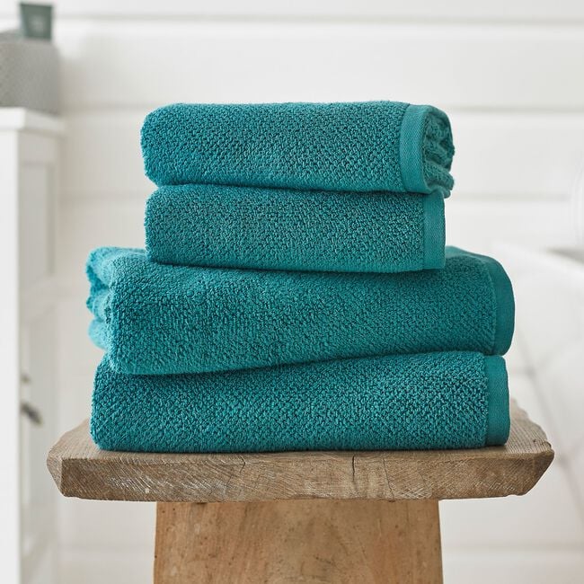 DEYONGS ROMEO 450GSM QUIK DRY  PEACOCK Hand Towel