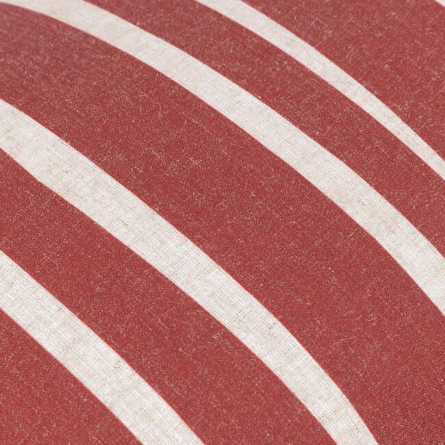 FURN CARMON STRIPE LINEN/RED 40x60 Cushion