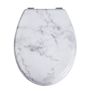 White Calacatta Marble Toilet Seat