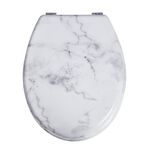 White Calacatta Marble Toilet Seat