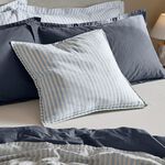 HEBDEN STRIPE DENIM BLUE 55X55 Cushion 