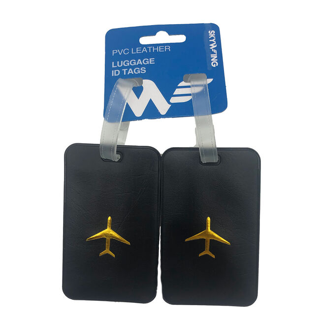 Luggage ID Tags PVC Leather 