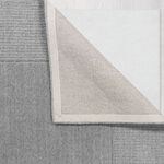 TEXTURED WOOL BORDER GREY 120x170cm Rug